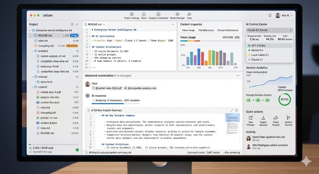 LMCalm Overview Dashboard